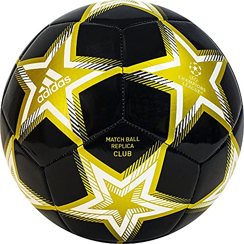 adidas unisex-adult Finale 21 Club Soccer Ball Black/Solar Red/Solar Yellow 5 von adidas