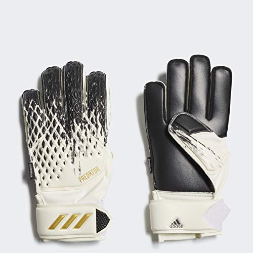 adidas unisex-youth Predator 20 MTC Goalkeeper Gloves White/Black/Gold Metallic 5 von adidas