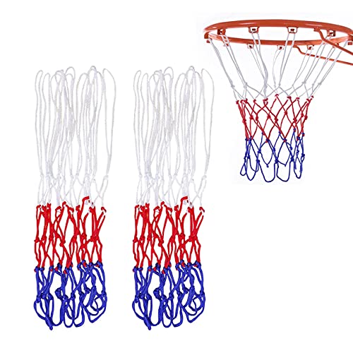 3 Stücke Basketballnetz, Profi Ersatz Netz, Wetterfest Ballnetz, Für Den Innen- Oder Außenbereich,12 Schlaufen von aghoer