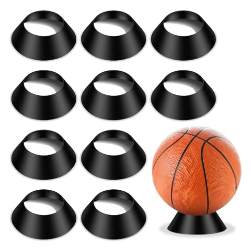 aghoer 10 Stück Sockel Ball Display Ständer, Ballständer, Erinnerungsstücke Ballständer Ball, Halter Fußballständer für Basketball fußball Volleyball aghoer 10 Stück Sockel Ball Display Ständer, Ballständer, Erinnerungsstücke Ballständer Ball, Halter Fußballständer für Basketball fußball Volleyball von aghoer