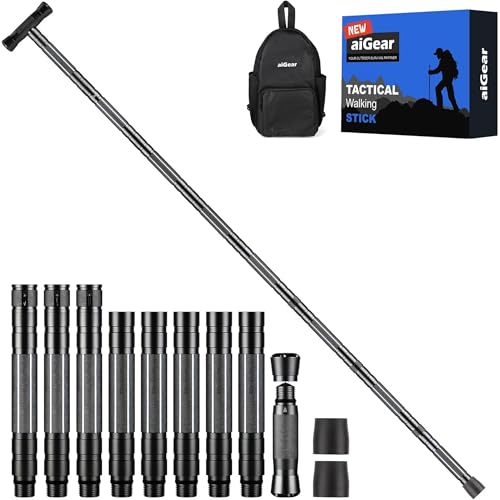 aiGear Walking Stick | Upgraded Aluminium Wanderstöcke mit Einstellbarer Höhe, Outdoor 5/6/7/8 Rohre Trekking Stöcke für Frauen Männer Rucksack, Wandern, Camping| NWT8-BK aiGear Walking Stick | Upgraded Aluminium Wanderstöcke mit Einstellbarer Höhe, Outdoor 5/6/7/8 Rohre Trekking Stöcke für Frauen Männer Rucksack, Wandern, Camping| NWT8-BK von aiGear
