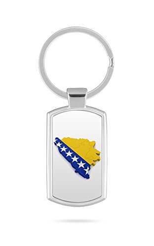 Schlüsselanhänger mit Gravur Wunschtext Name Bosnien BIH 2 von aina