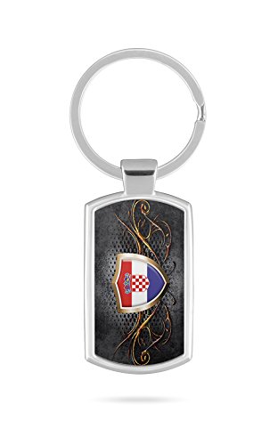 Schlüsselanhänger mit Gravur Wunschtext Name Kroatien Hrvatska 5 von aina