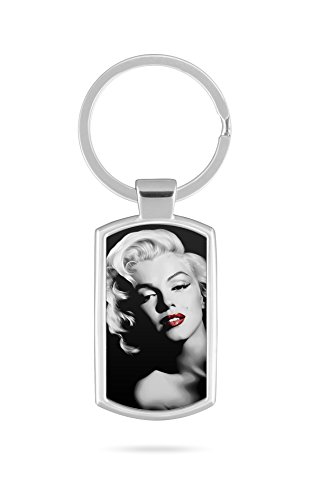 Schlüsselanhänger mit Gravur Wunschtext Marilyn Monroe von aina