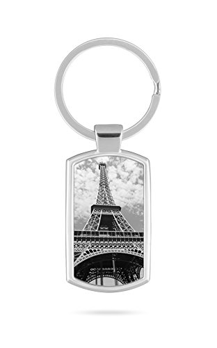 Schlüsselanhänger mit Gravur Wunschtext Name Frankreich Paris von aina