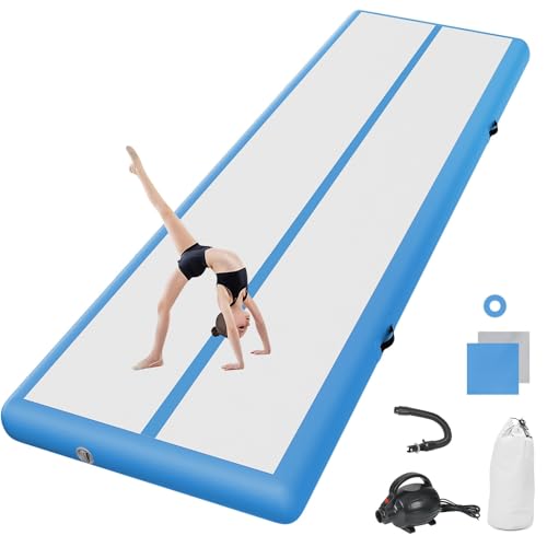 airtrack matte 20cm hoch 6M lang 2m breit Aufblasbare turnmatte Tumbling Matten Yogamatte Taekwondo Camping Trainingsmatte mit Pumpe von airtrack matte