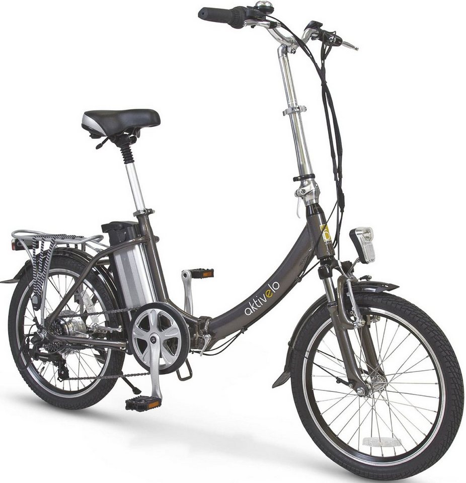 aktivelo Faltrad für Herren & Damen 20 Zoll, elektro mit Felgenbremse, 6 Gang, Kettenschaltung, Klapprad mit wartungsfreiem 250W Mittelmotor & 5 Unterstützungsstufen aktivelo Faltrad für Herren & Damen 20 Zoll, elektro mit Felgenbremse, 6 Gang, Kettenschaltung, Klapprad mit wartungsfreiem 250W Mittelmotor & 5 Unterstützungsstufen von aktivelo