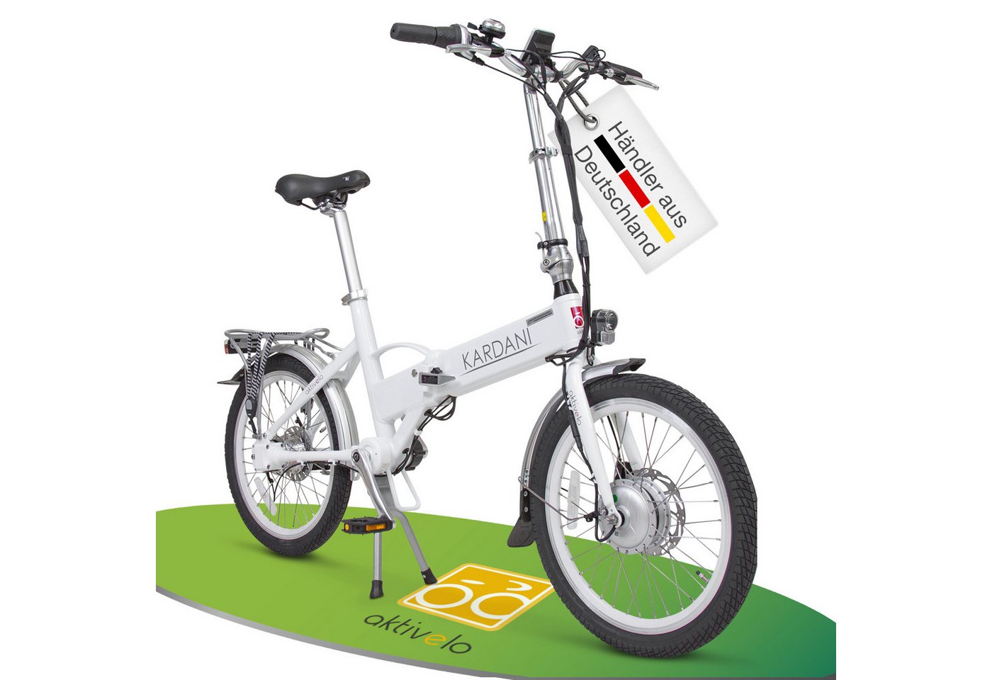 aktivelo Faltrad für Herren & Damen, 20 Zoll, elektro bis 75 km, 7 Gang, Kardanantrieb, Klapprad mit 9 Motorunterstützungsstufen & bis zu 25 km/h aktivelo Faltrad für Herren & Damen, 20 Zoll, elektro bis 75 km, 7 Gang, Kardanantrieb, Klapprad mit 9 Motorunterstützungsstufen & bis zu 25 km/h von aktivelo