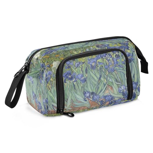 ALAZA Van Gogh Federmäppchen mit Schwertlilie, Aquarell-Blume, großes Fassungsvermögen, für Büro, Uni, Schule, Teenager, Mädchen, Jungen, Erwachsene, mehrfarbig, XL ALAZA Van Gogh Federmäppchen mit Schwertlilie, Aquarell-Blume, großes Fassungsvermögen, für Büro, Uni, Schule, Teenager, Mädchen, Jungen, Erwachsene, mehrfarbig, XL von alaza