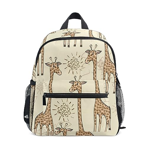 Kinderrucksack Junge Mädchen Kindergarten, Nette Giraffe Lässig Mini Backpack Büchertasche mit Brustgurt Kinderrucksack Junge Mädchen Kindergarten, Nette Giraffe Lässig Mini Backpack Büchertasche mit Brustgurt von alaza