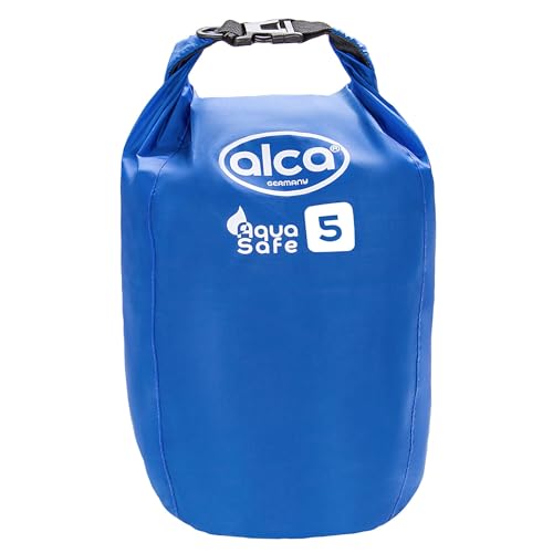 alca® Dry Bag wasserdichter Packsack - 5L Roll-Top Verschluss, wasserdichter Rucksack, Outdoor Tasche von alca