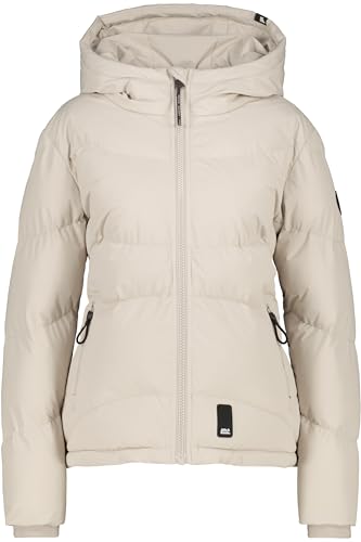 ALIFE and Kickin LeonaAK A Puffer Jacket – Damen Winterjacke Steppjacke Kurz – Warm & Stylisch für Kalte Tage – Perfekt für Herbst & Winter – Bequeme Jacke für den Alltag Pumice XS von alife & kickin