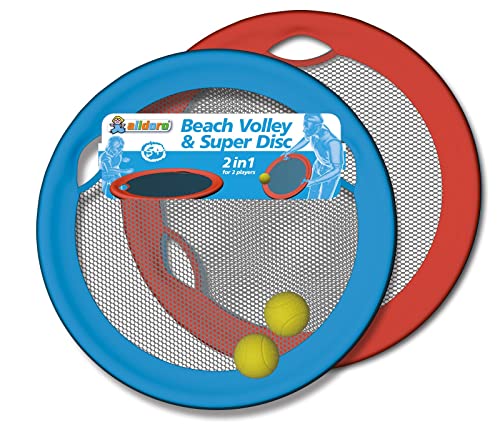 alldoro 60040 Beach Volley & Super Disc, 4 tlg. Set, Strand-Volleyball Wurfscheiben, Ø 50 cm, bunt für Kinder Erwachsene alldoro 60040 Beach Volley & Super Disc, 4 tlg. Set, Strand-Volleyball Wurfscheiben, Ø 50 cm, bunt für Kinder Erwachsene von alldoro