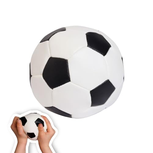 alldoro 60302 Softball, Fußball in schwarz-weiß, Softfußball aus Schaumstoff, weicher Schaumstoffball, Kinderball für Drinnen und Draußen, Spielball für Kinder und Babys ab 0 Monaten, Ø 10 cm von alldoro