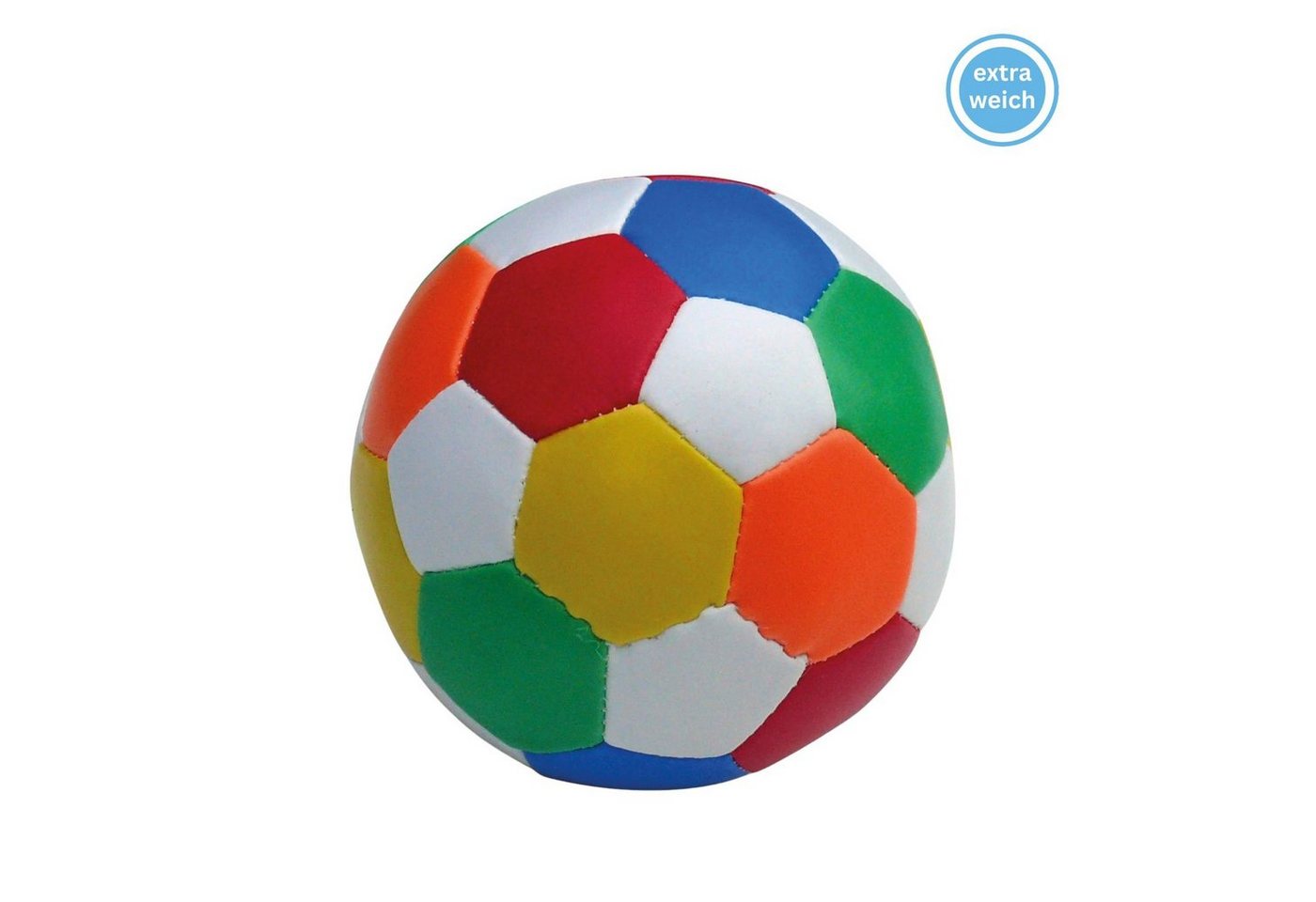 alldoro Softball 60303, Ø 10 cm bunt, extra weicher, kleiner Spielball für Kinder von alldoro