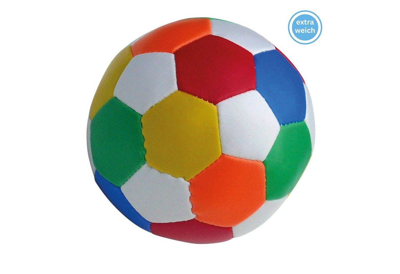 alldoro Softball 60313, Ø 18 cm bunt, extra weicher Spielball für Kinder von alldoro