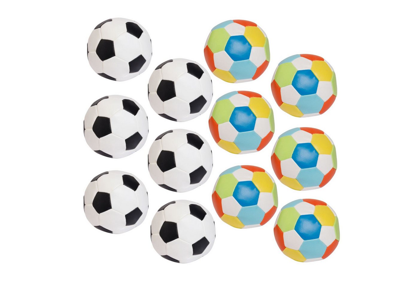 alldoro Softball 63094, 12er Set, Ø 10 cm, je 6 x bunt & schwarz-weiß, extra weiche Spielbälle alldoro Softball 63094, 12er Set, Ø 10 cm, je 6 x bunt & schwarz-weiß, extra weiche Spielbälle von alldoro