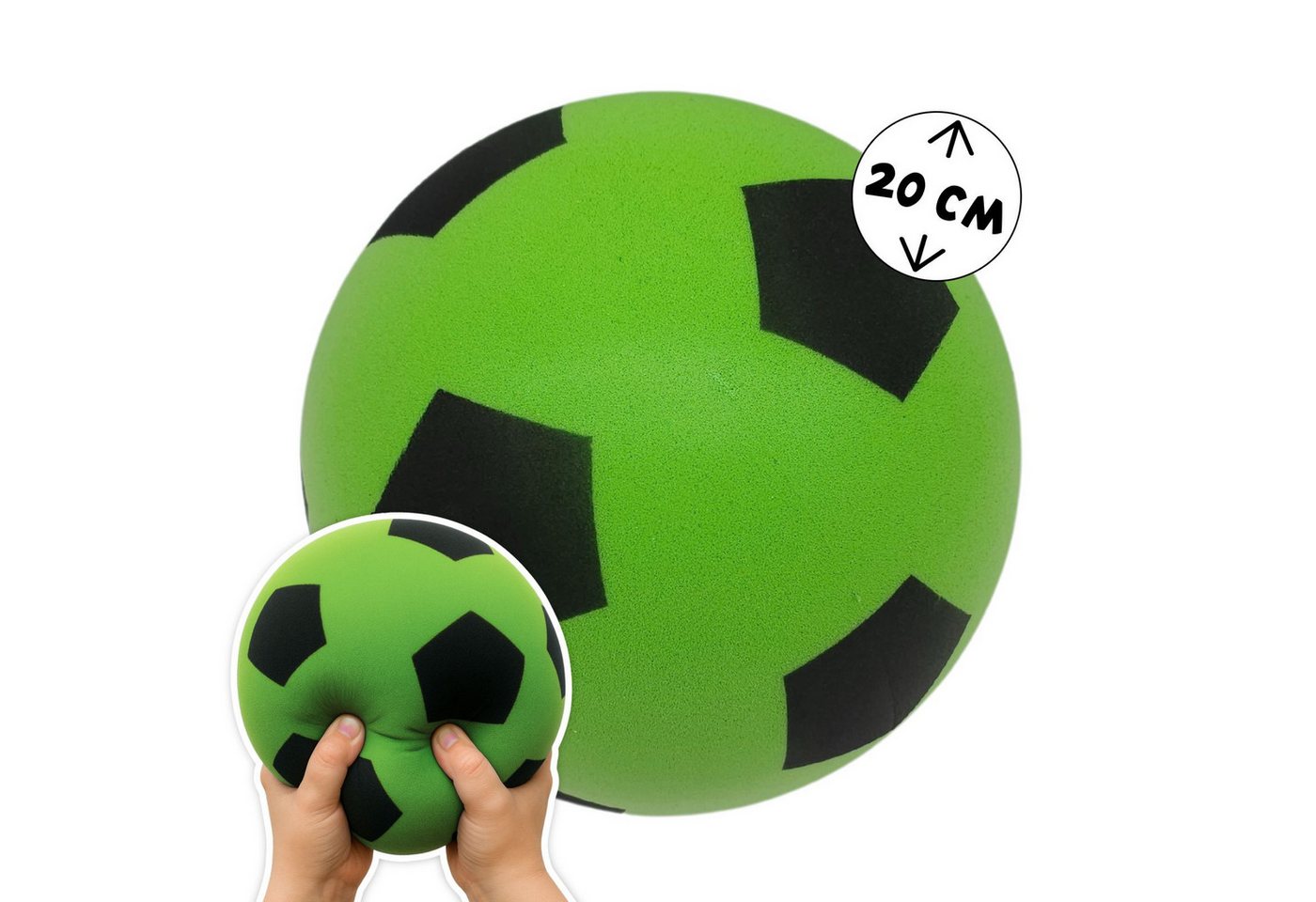 alldoro Softball 63104, Schaumstoffball grün Ø 19 cm, weicher Ball aus Schaumstoff alldoro Softball 63104, Schaumstoffball grün Ø 19 cm, weicher Ball aus Schaumstoff von alldoro