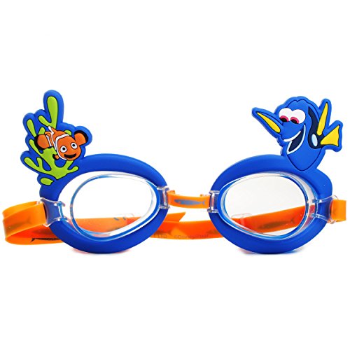 alles-meine.de GmbH 3-D Effekt Schwimmbrille/Chlorbrille/Taucherbrille - Findet Nemo - Fisch Dory - incl. Name - Kinder von 2 bis 12 Jahre - verstellbar/wasserdicht &.. von alles-meine.de GmbH