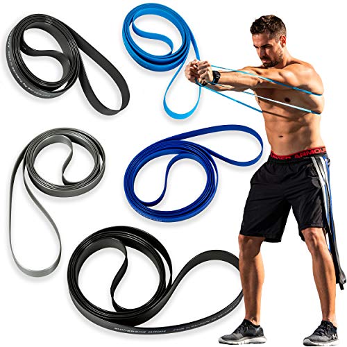 aerobis® alphaband Loop | Set 5 Bänder | Profi Fitnessband als 100 cm Ring | Loop Band für Sport & Gymnastik | Widerstandsband Indoor & Outdoor | Fitness Krafttraining aus Deutschland von alpha.band