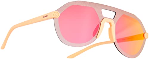 ALPINA BEAM II - Verspiegelte und Bruchsichere Sonnenbrille Mit 100% UV-Schutz Für Erwachsene, peach matt, One Size von ALPINA