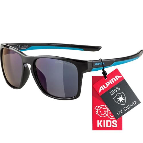 ALPINA FLEXXY COOL KIDS I - Verspiegelte und Bruchsichere Sonnenbrille Mit 100% UV-Schutz Für Kinder, black-cyan, One Size ALPINA FLEXXY COOL KIDS I - Verspiegelte und Bruchsichere Sonnenbrille Mit 100% UV-Schutz Für Kinder, black-cyan, One Size von ALPINA
