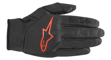 alpinestars cascade windstopper handschuhe schwarz   rot von alpinestars