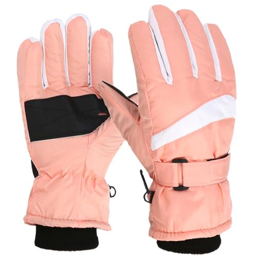 amangul Vollfinger-Handschuhe, kaltes Wetter, Ski-Handschuhe, rutschfeste Handflächenschutz, Handschuhe zum Laufen, Radfahren, Snowboarden von amangul