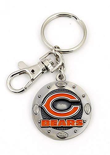 aminco NFL Chicago Bears Impact Schlüsselanhänger, Silber, One Size aminco NFL Chicago Bears Impact Schlüsselanhänger, Silber, One Size von aminco