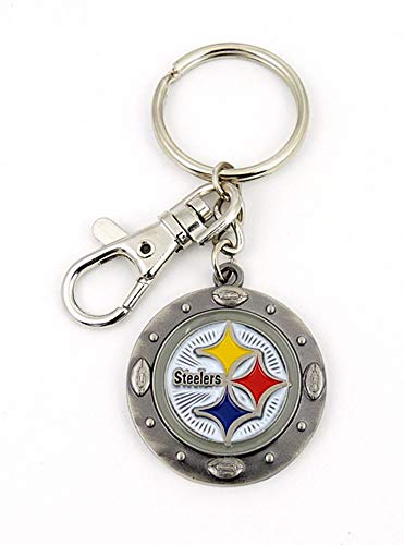 aminco NFL Pittsburgh Steelers Impact Schlüsselanhänger, Silber, One Size aminco NFL Pittsburgh Steelers Impact Schlüsselanhänger, Silber, One Size von aminco