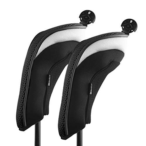 Andux 2 Packung Hybrid Golf Schlägerkopfhüllen austauschbar Nr. Etikett Schwarz Andux 2 Packung Hybrid Golf Schlägerkopfhüllen austauschbar Nr. Etikett Schwarz von Andux