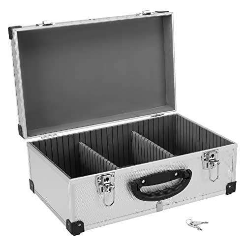 CD Koffer für 60 Standard CD Cases - 43 x 29 x 18,5 cm - Silber CD Koffer für 60 Standard CD Cases - 43 x 29 x 18,5 cm - Silber von anndora