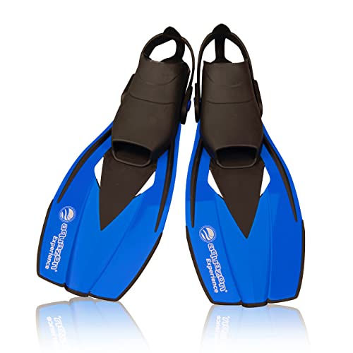 AQUAZON Flossen Experience, verstellbare Flossen, Schnorchelflossen, Taucherflossen, Schwimmflossen für Kinder und Erwachsene zum Schnorcheln, Schwimmen, Farbe:Blue, Größe :42-47 AQUAZON Flossen Experience, verstellbare Flossen, Schnorchelflossen, Taucherflossen, Schwimmflossen für Kinder und Erwachsene zum Schnorcheln, Schwimmen, Farbe:Blue, Größe :42-47 von aquazon