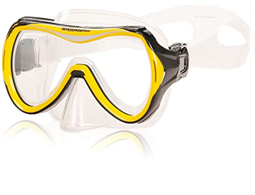 AQUAZON Maui Junior Medium Schnorchelbrille, Taucherbrille, Schwimmbrille, Tauchmaske für Kinder, Jugendliche von 7-12 Jahren, Tempered Glas, sehr robust, tolle Passform, Farbe:gelb AQUAZON Maui Junior Medium Schnorchelbrille, Taucherbrille, Schwimmbrille, Tauchmaske für Kinder, Jugendliche von 7-12 Jahren, Tempered Glas, sehr robust, tolle Passform, Farbe:gelb von aquazon