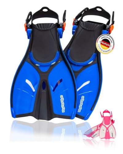 AQUAZON Style Verstellbare Flossen, Schnorchelflossen, Taucherflossen, Schwimmflossen für Kinder und Erwachsene zum Schnorcheln, Schwimmen, Farbe:Blue, Größe:32/37 AQUAZON Style Verstellbare Flossen, Schnorchelflossen, Taucherflossen, Schwimmflossen für Kinder und Erwachsene zum Schnorcheln, Schwimmen, Farbe:Blue, Größe:32/37 von aquazon