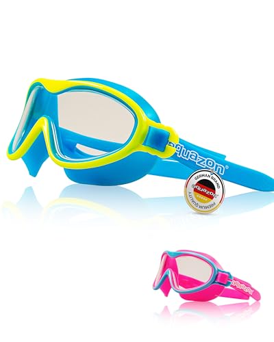 aquazon Wave Junior Kinder Schwimmbrille, Schnorchelbrille, Taucherbrille, Tauchmaske für Kinder, von 3-7 Jahren, sehr robust, tolle Passform, Farbe:Grün blau aquazon Wave Junior Kinder Schwimmbrille, Schnorchelbrille, Taucherbrille, Tauchmaske für Kinder, von 3-7 Jahren, sehr robust, tolle Passform, Farbe:Grün blau von aquazon