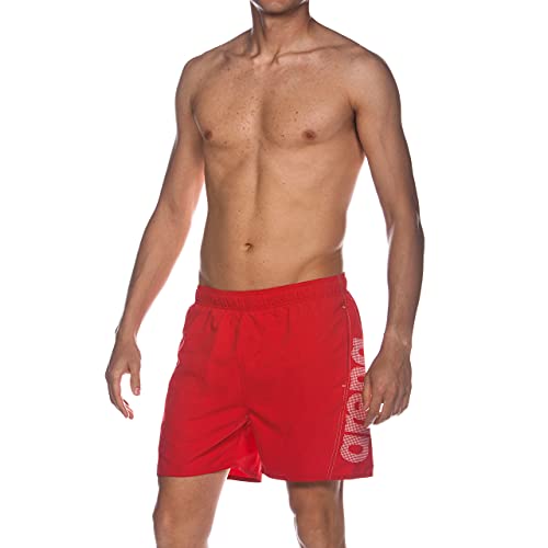 arena Fundamentals Logo Badeshorts Herren für Pool und Meer, Schwimmshorts aus Weichem und Schnelltrocknendem Material, Badehose mit Netz-Innenslip von ARENA