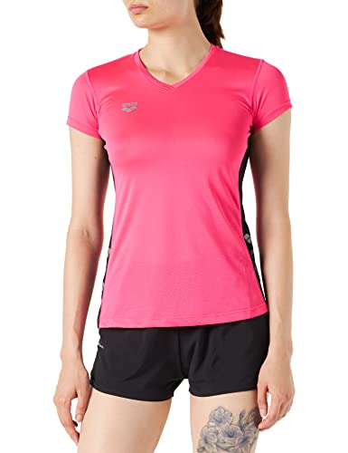 arena Damen Lauf Shirt Mesh, aphrodite-Black, L von ARENA