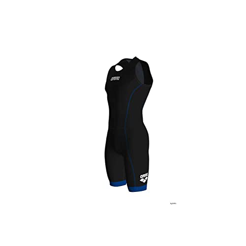 Arena Herren Triathlon-Anzug Herren Triathlon Anzug St 2.0 mit Rückenreißverschluss, Black/Royal, M, 001510 von ARENA