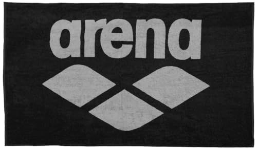 Arena Unbekannt Unisex – Erwachsene Arena bomuld håndklæde pool blødt Handtuch, Black-grey, 150x90cm EU von ARENA