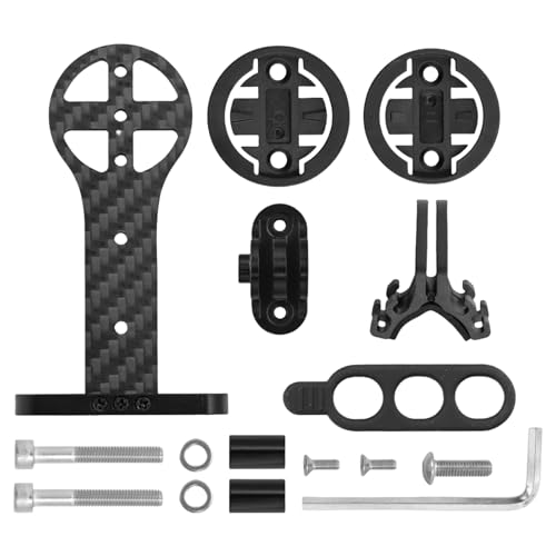 arenmi Fahrradcomputer-Halterung aus Karbonfaser, verstellbar, Stoppuhren, Tachometer, Halterung von arenmi