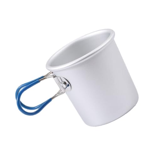 arenmi Tragbare Kaffeetasse mit klappbarem Griff, Camping, Picknick, Wasserbecher, Kochgeschirr, Becher mit Deckel für Outdoor, Camping, Wandern von arenmi