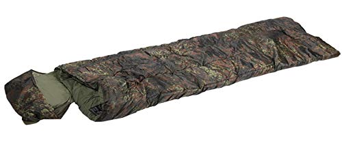 Mil-Tec Herren Pilot Pilotenschlafsack, Flecktarn, 185 x 75 cm von Mil-Tec