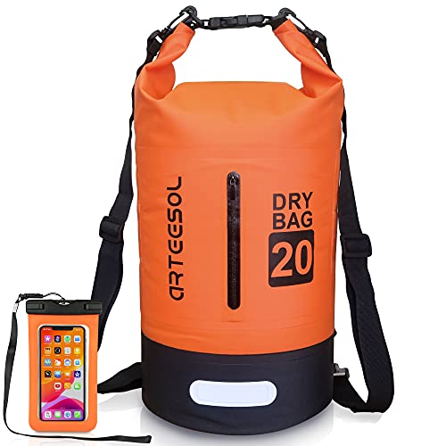 Blackace arteesol Dry Bag wasserdichte Tasche 5L/10L/20L/30L Wasserfester Beutel Packsack mit Langen Doppeltem Verstellbarer Schulterriemen für Schwimmen Bootfahren Kajak Wassensport Treiben von Blackace arteesol