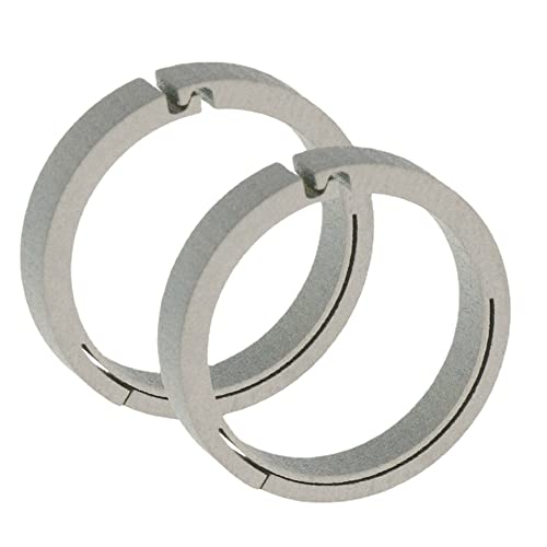 asky 2 Stück Titan-Karabiner, rund, Karabinerhaken, Schnalle für Camping, silber, S asky 2 Stück Titan-Karabiner, rund, Karabinerhaken, Schnalle für Camping, silber, S von asky