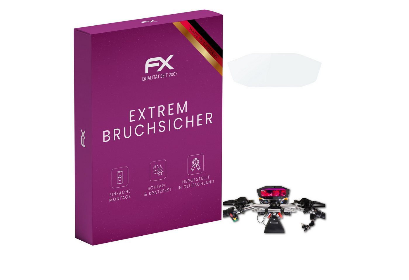 atFoliX Schutzfolie Panzerglasfolie für eFlux Harley Two, Ultradünn und superhart atFoliX Schutzfolie Panzerglasfolie für eFlux Harley Two, Ultradünn und superhart von atFoliX