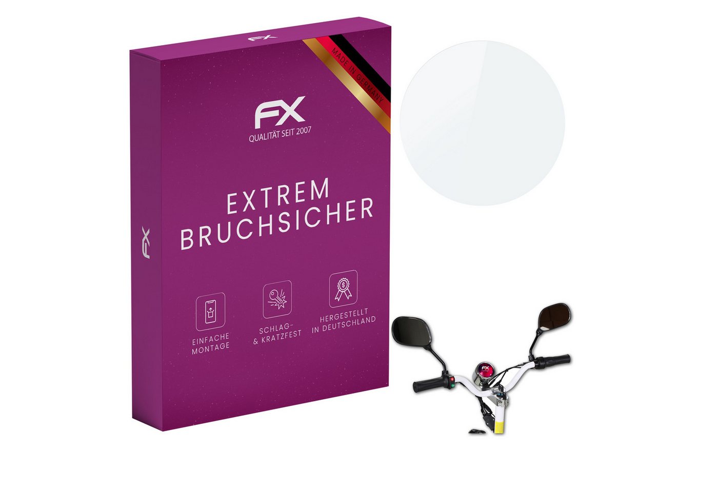 atFoliX Schutzfolie Panzerglasfolie für eFlux Street 40, Ultradünn und superhart atFoliX Schutzfolie Panzerglasfolie für eFlux Street 40, Ultradünn und superhart von atFoliX