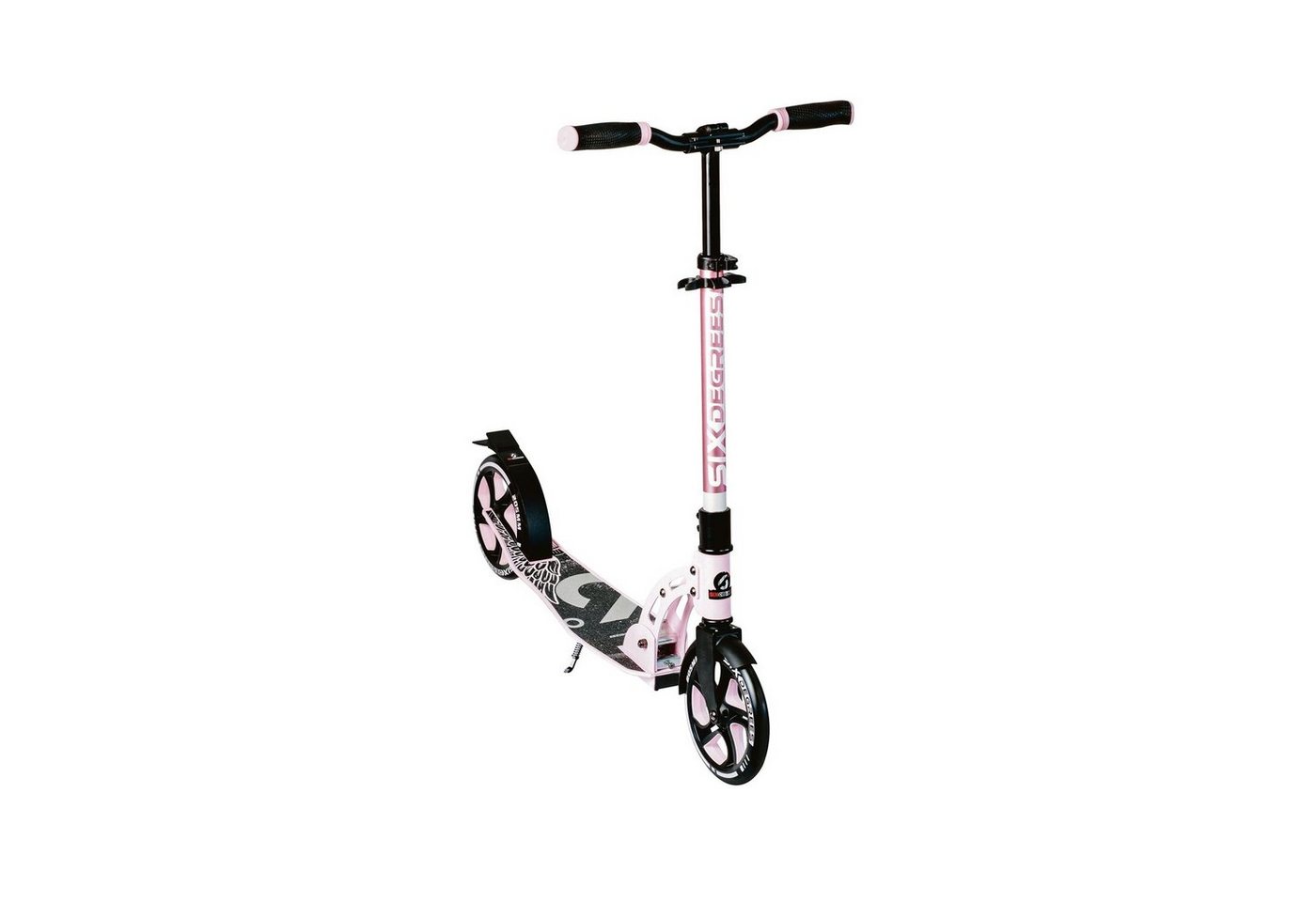authentic sports & toys Scooter 569 SIX DEGREES Aluminium Scooter 205 mm pastell-pink von authentic sports & toys