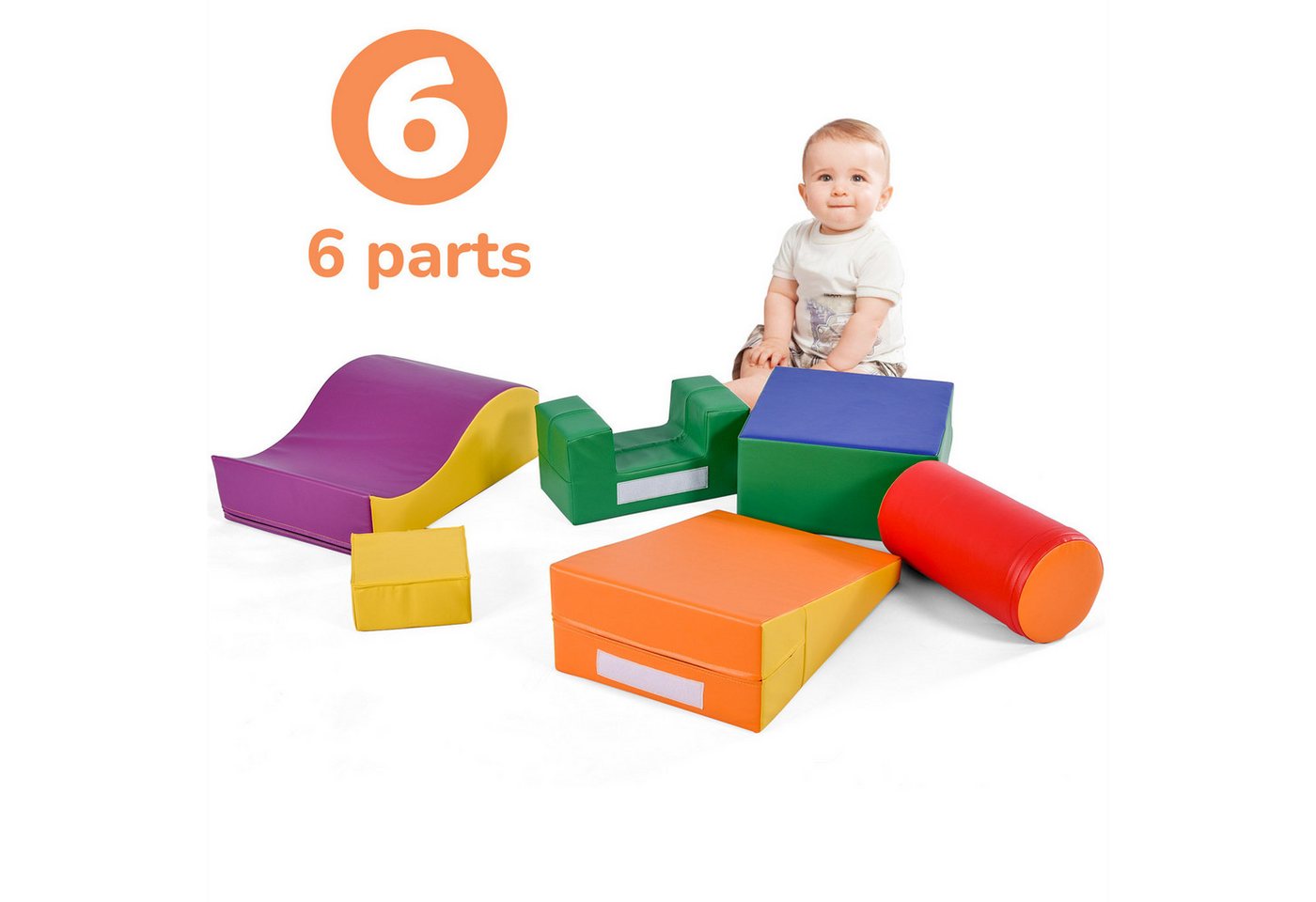 autolock 6 TLG Riesenbausteine,Großbausteine,Softbausteine,Treppe und Rutsche Spielbausteine, Spielzeug zum Klettern, Rutschen und Krabbeln,im Vorschulalter & Babys autolock 6 TLG Riesenbausteine,Großbausteine,Softbausteine,Treppe und Rutsche Spielbausteine, Spielzeug zum Klettern, Rutschen und Krabbeln,im Vorschulalter & Babys von autolock