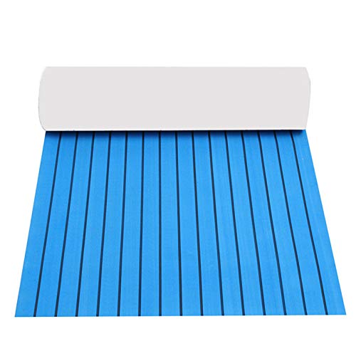 awolsrgiop 240cm x 90cm x 6mm Eva Foam Faux Teak Boot Bodenbelag, Eva-Schaum Deckbeschläge für Boote Yacht Marine Bodenbelag Rutschfester Teppich - Blau awolsrgiop 240cm x 90cm x 6mm Eva Foam Faux Teak Boot Bodenbelag, Eva-Schaum Deckbeschläge für Boote Yacht Marine Bodenbelag Rutschfester Teppich - Blau von awolsrgiop